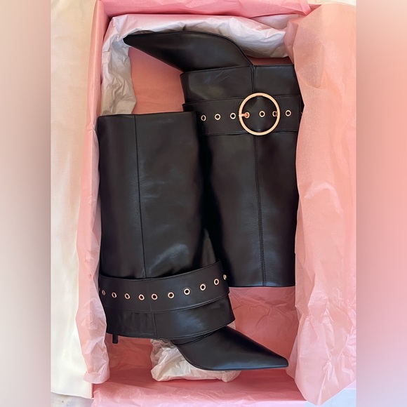 Ingiliz Mia 06 Black Smooth Leather Boots - Picture 9 of 10